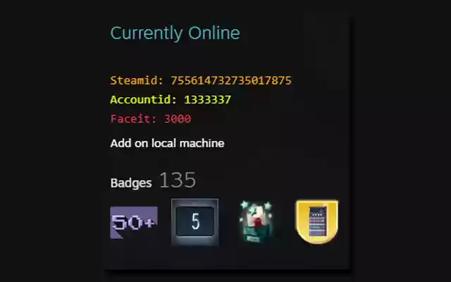 Steam Profile Sidebar from Chrome web store to be run with OffiDocs Chromium online Steam Profile Sidebar from Chrome web store to be run with OffiDocs Chromium online