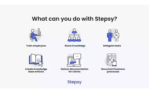 Stepsy: create step by step guide with screenshots from Chrome web store to be run with OffiDocs Chromium online Stepsy: create step by step guide with screenshots from Chrome web store to be run with OffiDocs Chromium online