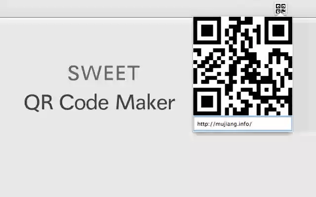 Sweet QR Code Maker from Chrome web store to be run with OffiDocs Chromium online Sweet QR Code Maker from Chrome web store to be run with OffiDocs Chromium online