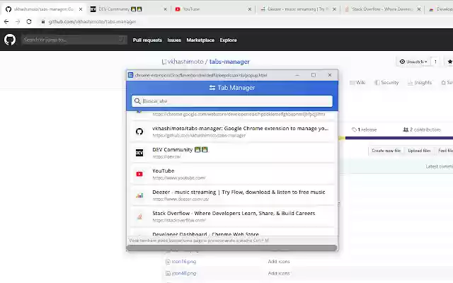 Tabs Manager from Chrome web store to be run with OffiDocs Chromium online Tabs Manager from Chrome web store to be run with OffiDocs Chromium online
