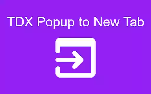 TDX Popup to New Tab from Chrome web store to be run with OffiDocs Chromium online TDX Popup to New Tab from Chrome web store to be run with OffiDocs Chromium online