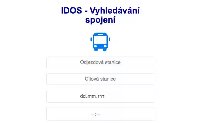Testovací aplikace k bakalářské práci IDOS from Chrome web store to be run with OffiDocs Chromium online Testovací aplikace k bakalářské práci IDOS from Chrome web store to be run with OffiDocs Chromium online
