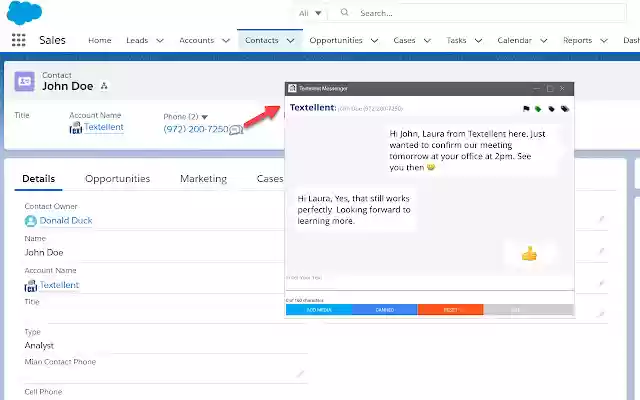 Textellent Messenger from Chrome web store to be run with OffiDocs Chromium online Textellent Messenger from Chrome web store to be run with OffiDocs Chromium online