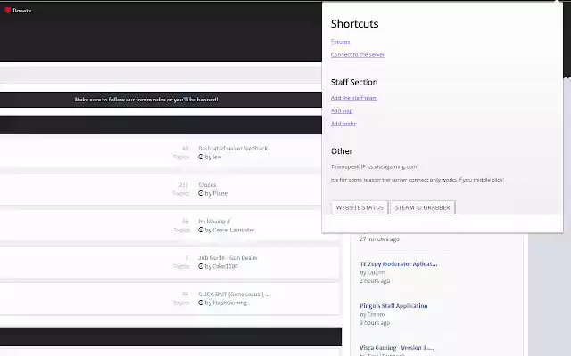 The viscagaming extension from Chrome web store to be run with OffiDocs Chromium online The viscagaming extension from Chrome web store to be run with OffiDocs Chromium online