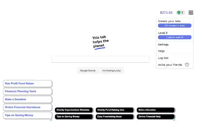 This Tab Helps The Planet from Chrome web store to be run with OffiDocs Chromium online This Tab Helps The Planet from Chrome web store to be run with OffiDocs Chromium online