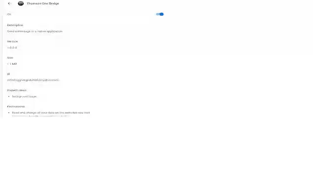 Thomson One Bridge from Chrome web store to be run with OffiDocs Chromium online Thomson One Bridge from Chrome web store to be run with OffiDocs Chromium online