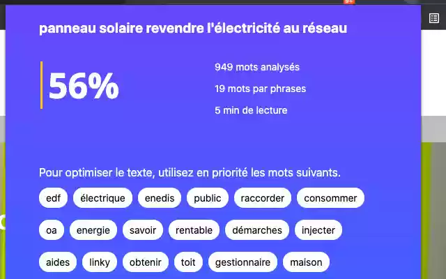 Thot Bêta Rédaction SEO performante from Chrome web store to be run with OffiDocs Chromium online Thot Bêta Rédaction SEO performante from Chrome web store to be run with OffiDocs Chromium online