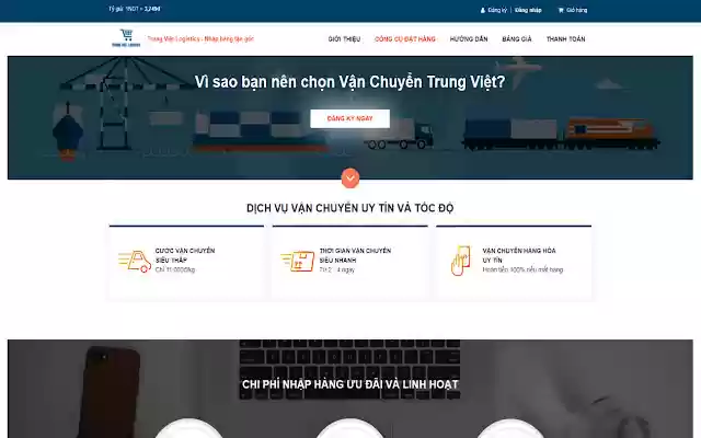 Tiện ích đặt hàng Vận Chuyển Trung Việt from Chrome web store to be run with OffiDocs Chromium online Tiện ích đặt hàng Vận Chuyển Trung Việt from Chrome web store to be run with OffiDocs Chromium online