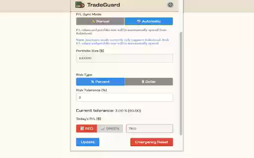 TradeGuard from Chrome web store to be run with OffiDocs Chromium online TradeGuard from Chrome web store to be run with OffiDocs Chromium online