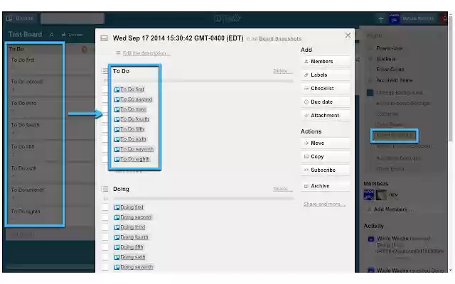 Trello Board Snapshot from Chrome web store to be run with OffiDocs Chromium online Trello Board Snapshot from Chrome web store to be run with OffiDocs Chromium online