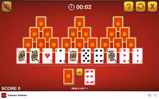 Tripeaks Solitaire Clear three peaks with strategic moves! from Chrome web store to be run with OffiDocs Chromium online Tripeaks Solitaire Clear three peaks with strategic moves! from Chrome web store to be run with OffiDocs Chromium online