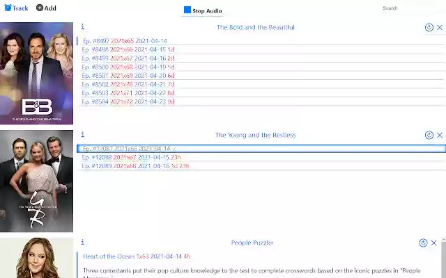 TV Show and Series Notifications from Chrome web store to be run with OffiDocs Chromium online TV Show and Series Notifications from Chrome web store to be run with OffiDocs Chromium online