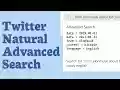 Twitter Natural Advanced Search from Chrome web store to be run with OffiDocs Chromium online Twitter Natural Advanced Search from Chrome web store to be run with OffiDocs Chromium online