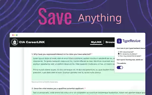 TypeRevive from Chrome web store to be run with OffiDocs Chromium online TypeRevive from Chrome web store to be run with OffiDocs Chromium online