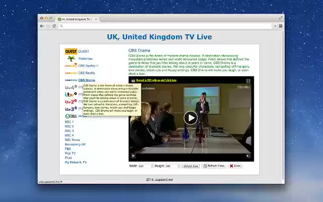 UK TV Live from Chrome web store to be run with OffiDocs Chromium online UK TV Live from Chrome web store to be run with OffiDocs Chromium online