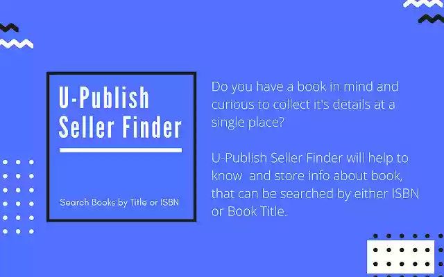 U Publish Seller Finder from Chrome web store to be run with OffiDocs Chromium online U Publish Seller Finder from Chrome web store to be run with OffiDocs Chromium online