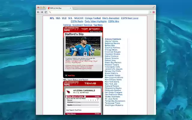 US Sports of the Day from Chrome web store to be run with OffiDocs Chromium online US Sports of the Day from Chrome web store to be run with OffiDocs Chromium online