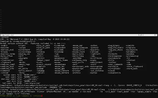 Vim from Chrome web store to be run with OffiDocs Chromium online Vim from Chrome web store to be run with OffiDocs Chromium online