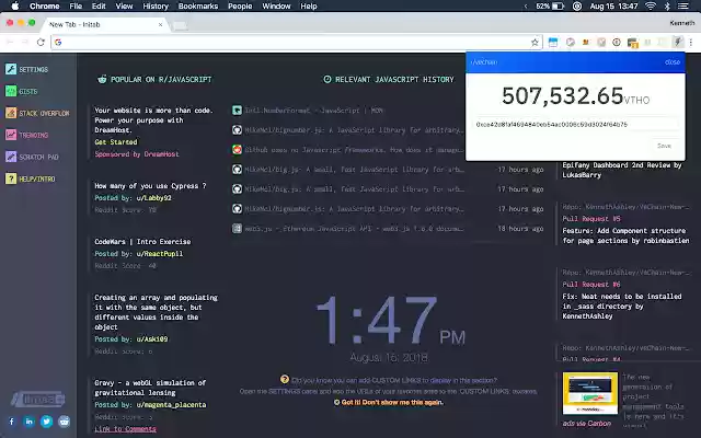 VTHO Balance Ticker from Chrome web store to be run with OffiDocs Chromium online VTHO Balance Ticker from Chrome web store to be run with OffiDocs Chromium online