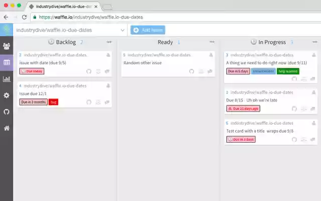 Waffle Due Dates from Chrome web store to be run with OffiDocs Chromium online Waffle Due Dates from Chrome web store to be run with OffiDocs Chromium online