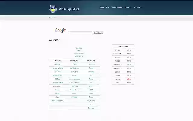 Warilla High School Intranet from Chrome web store to be run with OffiDocs Chromium online Warilla High School Intranet from Chrome web store to be run with OffiDocs Chromium online