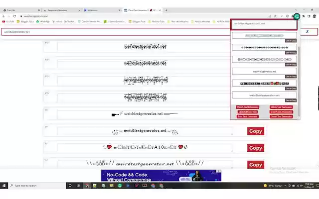 Weird Text Generator from Chrome web store to be run with OffiDocs Chromium online Weird Text Generator from Chrome web store to be run with OffiDocs Chromium online