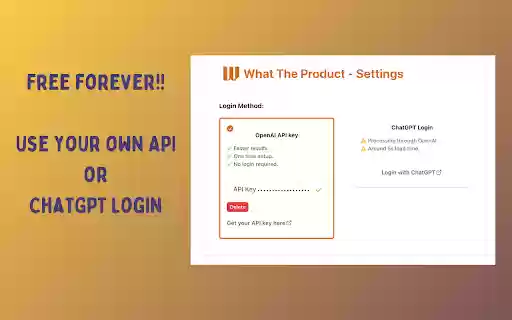 What The Product Instant Product Summary Website Analysis with AI from Chrome web store to be run with OffiDocs Chromium online What The Product Instant Product Summary Website Analysis with AI from Chrome web store to be run with OffiDocs Chromium online