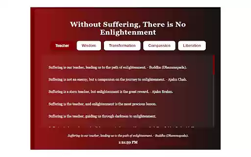 Without Suffering, There is No Enlightenment from Chrome web store to be run with OffiDocs Chromium online Without Suffering, There is No Enlightenment from Chrome web store to be run with OffiDocs Chromium online