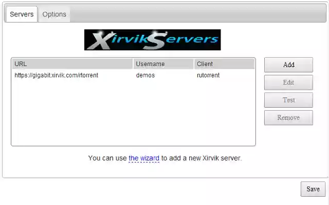 Xirvik .torrent to seedbox uploader from Chrome web store to be run with OffiDocs Chromium online Xirvik .torrent to seedbox uploader from Chrome web store to be run with OffiDocs Chromium online