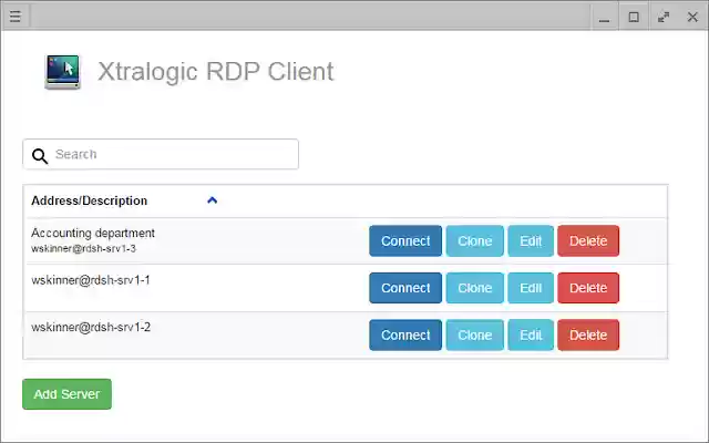 Xtralogic RDP Client from Chrome web store to be run with OffiDocs Chromium online Xtralogic RDP Client from Chrome web store to be run with OffiDocs Chromium online