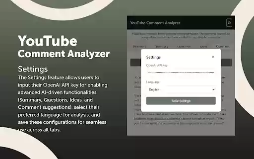 YouTube Comment Analyzer from Chrome web store to be run with OffiDocs Chromium online YouTube Comment Analyzer from Chrome web store to be run with OffiDocs Chromium online