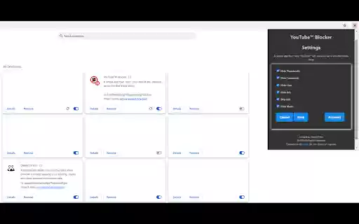 YouTubeTM Blocker from Chrome web store to be run with OffiDocs Chromium online YouTubeTM Blocker from Chrome web store to be run with OffiDocs Chromium online