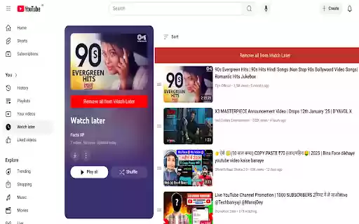 YouTube Watch Later Cleaner Plus from Chrome web store to be run with OffiDocs Chromium online YouTube Watch Later Cleaner Plus from Chrome web store to be run with OffiDocs Chromium online